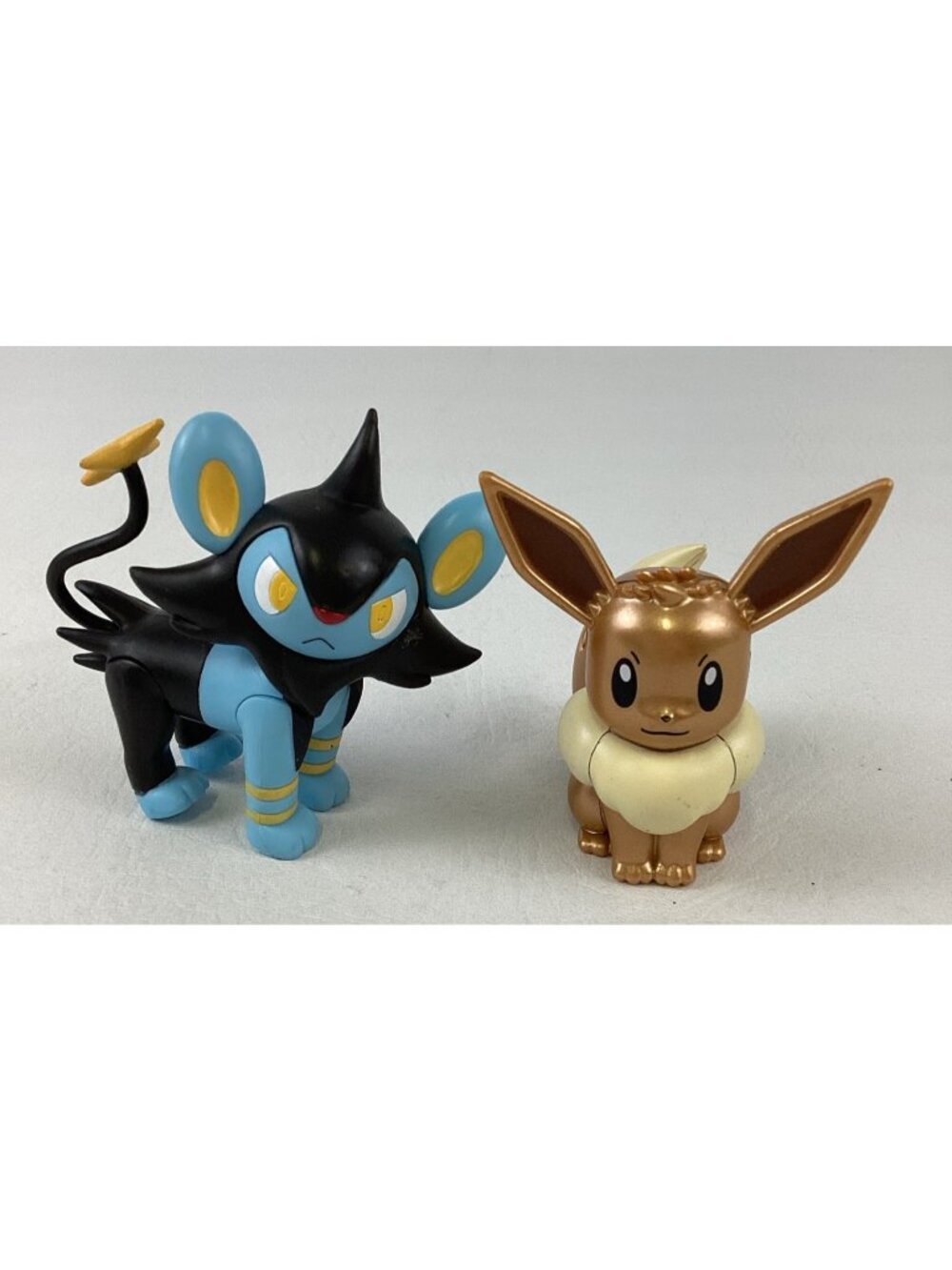 Pokemon Articulated Battle Figure Luxio Jazwares Metallic Gold Shiny Eevee Lot